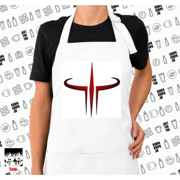 Quake 3 arena, Ποδιά μακριά Σεφ ολόσωμη με τσέπες white (ΕΝΗΛΙΚΩΝ)