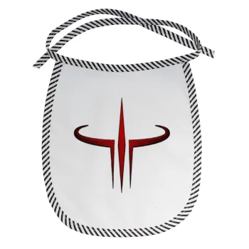 Quake 3 arena, Σαλιάρα μωρού αλέκιαστη με κορδόνι Μαύρη