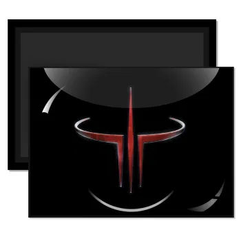 Quake 3 arena, Ορθογώνιο μαγνητάκι ψυγείου διάστασης 9x6cm