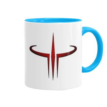 Quake 3 arena, Mug colored light blue, ceramic, 330ml
