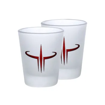 Quake 3 arena, Σφηνοπότηρα γυάλινα 45ml του πάγου (2 τεμάχια)