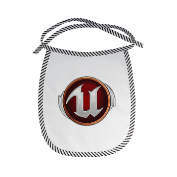 Unreal, Σαλιάρα μωρού αλέκιαστη με κορδόνι Μαύρη