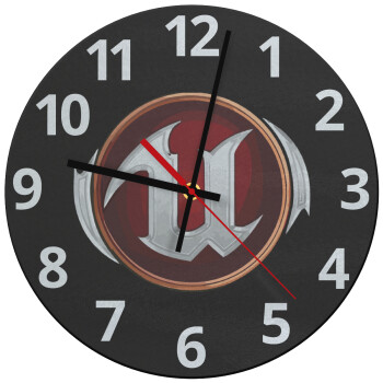 Unreal, Ρολόι τοίχου γυάλινο (30cm)