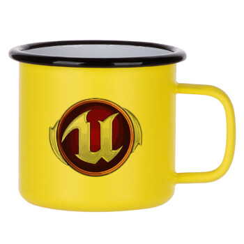 Unreal, Metallic enamel MATT Yellow cup 360ml