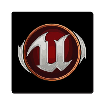 Unreal, Τετράγωνο μαγνητάκι ξύλινο 6x6cm