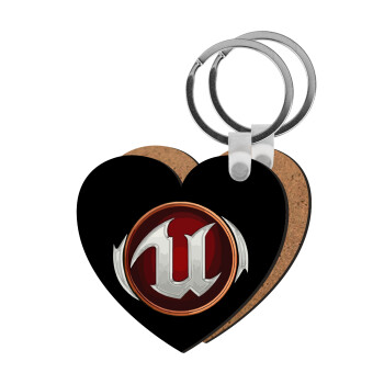 Unreal, Μπρελόκ Ξύλινο καρδιά MDF