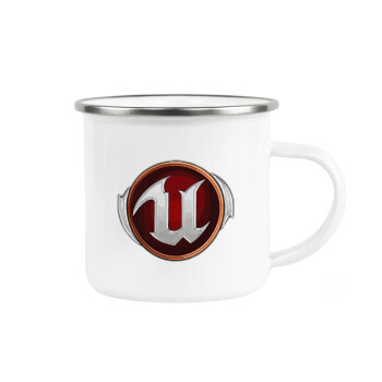 Unreal, Metallic enamel cup white 360ml