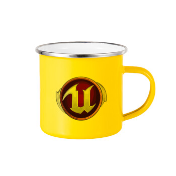 Unreal, Yellow Enamel Metallic Cup 360ml