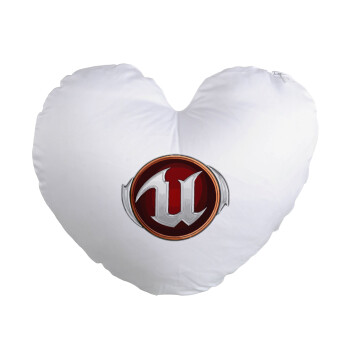 Unreal, Μαξιλάρι καναπέ καρδιά 40x40cm περιέχεται το  γέμισμα