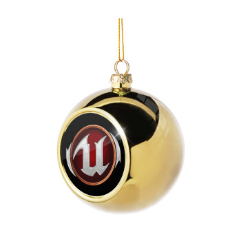 Unreal, Χριστουγεννιάτικη μπάλα δένδρου Χρυσή 8cm