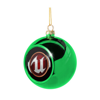 Unreal, Χριστουγεννιάτικη μπάλα δένδρου Πράσινη 8cm