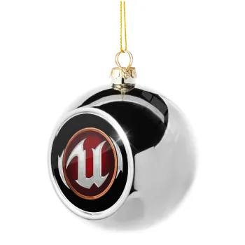 Unreal, Silver 8cm Christmas tree ball ornament