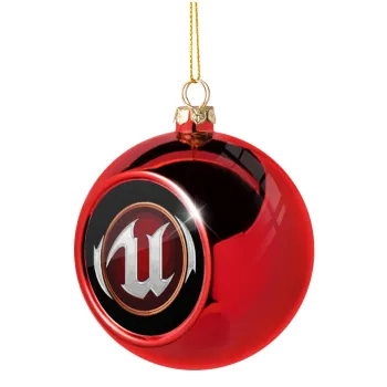 Unreal, Christmas tree ball Red 8cm