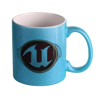 Unreal, Κούπα Σιέλ Glitter που γυαλίζει, κεραμική, 330ml