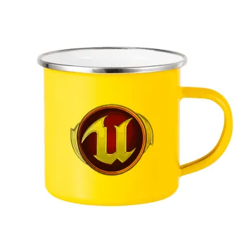 Unreal, Yellow Enamel Metallic Cup 360ml