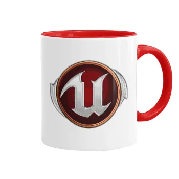 Unreal, Mug colored red, ceramic, 330ml