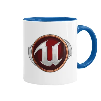 Unreal, Mug colored blue, ceramic, 330ml