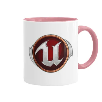 Unreal, Mug colored pink, ceramic, 330ml