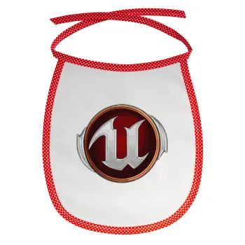 Unreal, Σαλιάρα μωρού αλέκιαστη με κορδόνι Κόκκινη