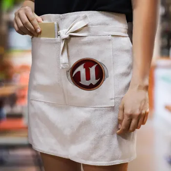 Unreal, Ποδιά Μέσης με διπλή τσέπη Barista/Bartender, Beige