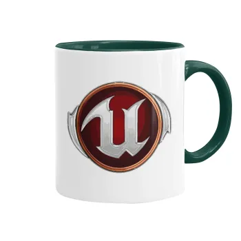 Unreal, Mug colored green, ceramic, 330ml