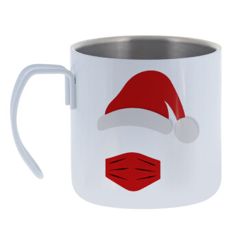 Santa ware a mask, Mug Stainless steel double wall 400ml