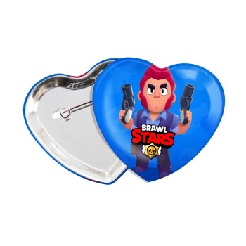 Brawl Stars Colt, Κονκάρδα παραμάνα καρδιά (57x52mm)