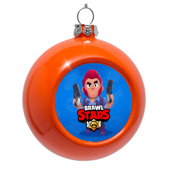Brawl Stars Colt, Orange Christmas tree ornament bauble 8cm