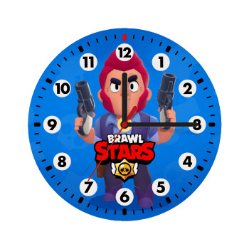 Brawl Stars Colt, Ρολόι τοίχου ξύλινο (20cm)