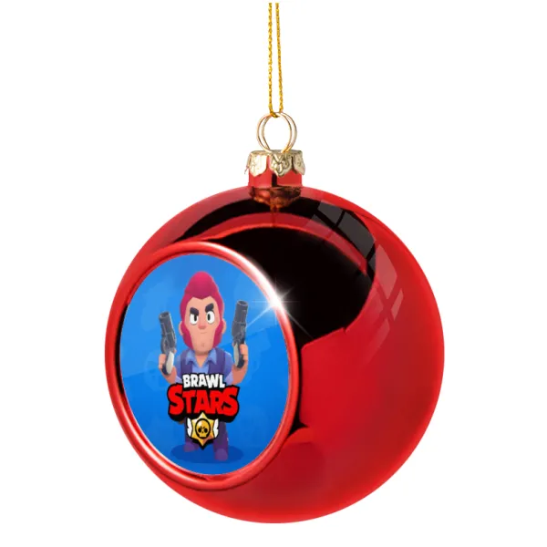 Brawl Stars Colt — Christmas tree ball Red 8cm