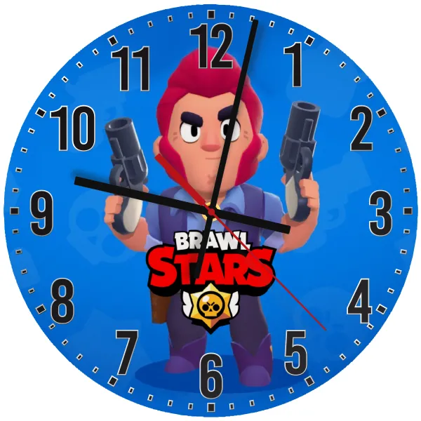 Brawl Stars Colt — Wooden wall clock (30cm)