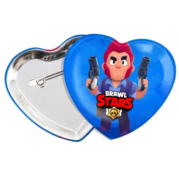 Brawl Stars Colt, Κονκάρδα παραμάνα καρδιά (57x52mm)