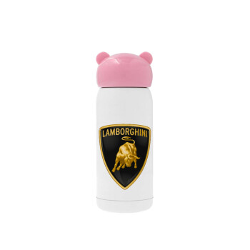 Lamborghini, Ροζ ανοξείδωτο παγούρι θερμό (Stainless steel), 320ml