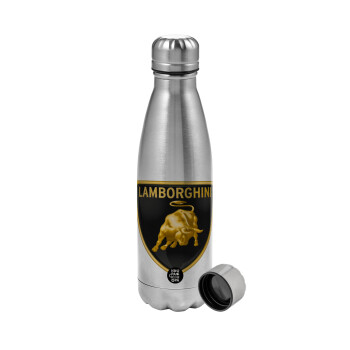 Lamborghini, Metallic water bottle, stainless steel, 750ml
