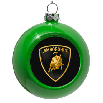 Lamborghini, Green Christmas tree ornament bauble 8cm