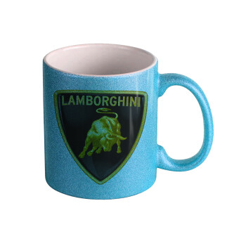 Lamborghini, Κούπα Σιέλ Glitter που γυαλίζει, κεραμική, 330ml