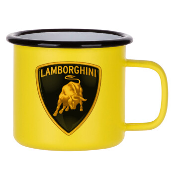 Lamborghini, Κούπα Μεταλλική εμαγιέ ΜΑΤ Κίτρινη 360ml