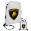 Lamborghini, Τσάντα πουγκί με μαύρα κορδόνια (1 τεμάχιο)