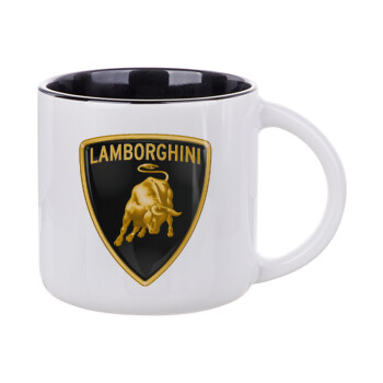 Lamborghini, Κούπα κεραμική 400ml Λευκή/Μαύρη