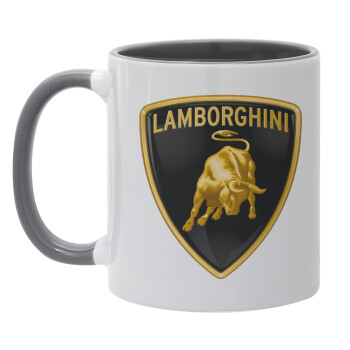 Lamborghini, Mug colored grey, ceramic, 330ml