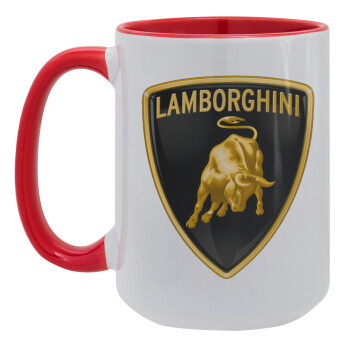 Lamborghini, Κούπα Mega 15oz, κεραμική Κόκκινη, 450ml