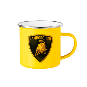 Lamborghini, Κούπα Μεταλλική εμαγιέ Κίτρινη 360ml