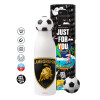 Soccer Metal mug thermos, double wall, 550ml