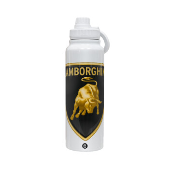 Lamborghini, 1L Stainless Steel Thermal Bottle with Phone Holder & Double Wall Insulation