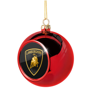 Lamborghini, Χριστουγεννιάτικη μπάλα δένδρου Κόκκινη 8cm