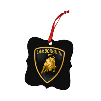 Lamborghini, Χριστουγεννιάτικο στολίδι polygon ξύλινο 7.5cm