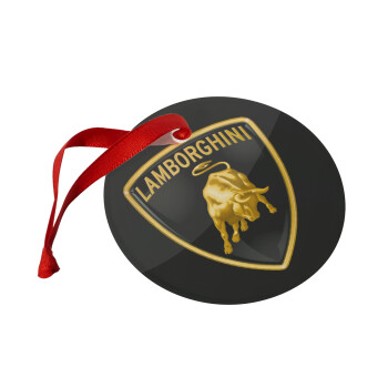 Lamborghini, Christmas ornament glass 9cm