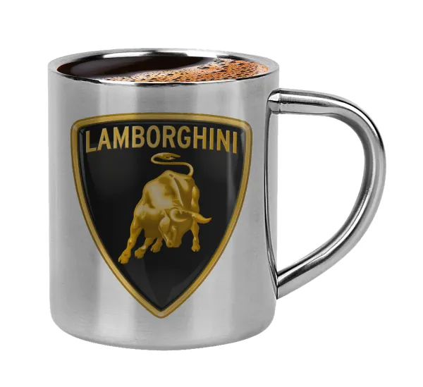 Lamborghini — Double-wall metal cup for espresso (220ml)