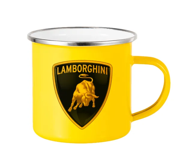 Lamborghini — Yellow Enamel Metallic Cup 360ml