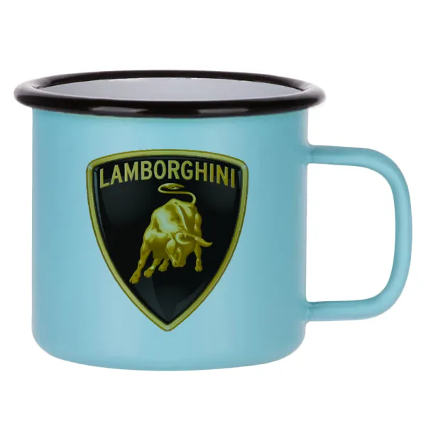 Lamborghini — Κούπα Μεταλλική εμαγιέ ΜΑΤ σιέλ 360ml